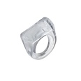 Simple Geometric Transparent Resin Ring Wholesalepicture32