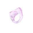 Simple Geometric Transparent Resin Ring Wholesalepicture40