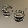 retro threedimensional threaded hoop earringspicture16