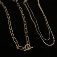 fashion multilayer square thick chain OT buckle necklacepicture15