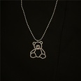 simple diamond bear pendant necklace wholesalepicture14
