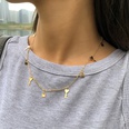 Simple ethnic style geometric lock singlelayer necklacepicture18