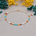 Petit bracelet de perles de riz de style ethnique simple tiss  la main de couleur arcencielpicture22