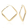 fashion alloy geometric square hollow earringspicture12