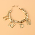 fashion exaggerated chain alloy letter pendant braceletpicture13