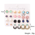 retro pearl flower mixed 12 pairs earrings setpicture13