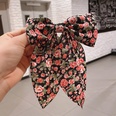Retro floral bow ribbon ponytail hairpinpicture11