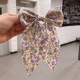 Retro floral bow ribbon ponytail hairpinpicture14