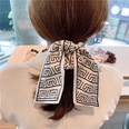 retro silk printing letter bow hair bandpicture28