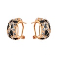Korean fashion leopard pattern diamond crystal earringspicture14