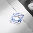 Korean transparent candy color geometric resin ring wholesalepicture97