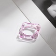 Korean transparent candy color geometric resin ring wholesalepicture101