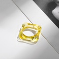 Korean transparent candy color geometric resin ring wholesalepicture102