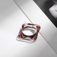 Korean transparent candy color geometric resin ring wholesalepicture103