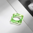 Korean transparent candy color geometric resin ring wholesalepicture104