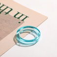 Korean transparent candy color geometric resin ring wholesalepicture118