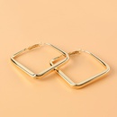 fashion alloy geometric square hollow earringspicture8