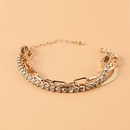 fashion golden claw chain box chain combination braceletpicture9
