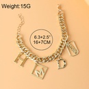 fashion exaggerated chain alloy letter pendant braceletpicture12