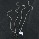 fashion hollow alloy oil drop Tai Chi star and moon pendant necklacepicture14