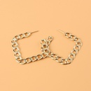 retro alloy square chain earringspicture10