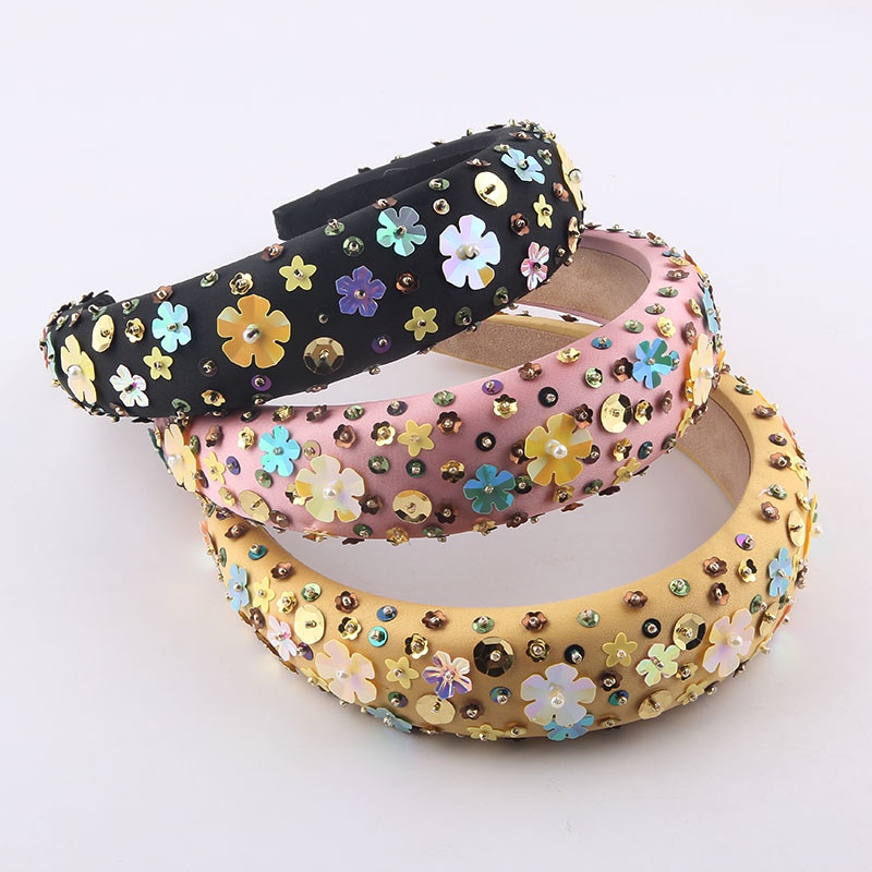 Fashion Sponge Snowflake Exaggerated Particle Flower Hair Hoop