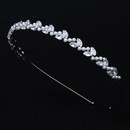 Korean style zircon leaf pearl thin hairbandpicture12