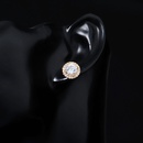 Korean style simple zircon circle earringspicture17