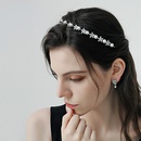 Korean style pearl zircon flower thin hairpinpicture7