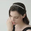 Korean style pearl zircon flower thin hairpinpicture8