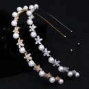 Korean style pearl zircon flower thin hairpinpicture9