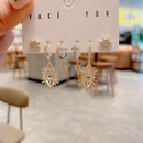 fashion microinlaid zircon geometric earrings set wholesalepicture13