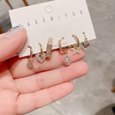 Korean zircon microinlaid water drop earringspicture15
