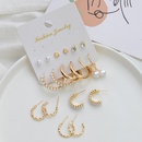 fashion inlaid pearl rhinestone earrings setpicture10