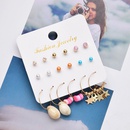 fashion beach shell star pendant 9 pairs of earrings setpicture10