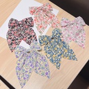 Retro floral bow ribbon ponytail hairpinpicture8