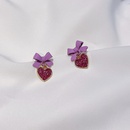 cute sweet bow heartshaped earringspicture9