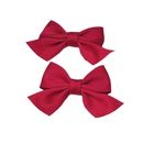 Korean solid color bow headdress clippicture10