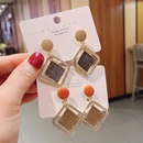 irregular simple multilayer round geometric metal earringspicture7