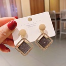 irregular simple multilayer round geometric metal earringspicture9