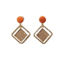 irregular simple multilayer round geometric metal earringspicture11