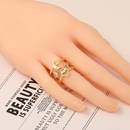 fashion microinlaid zircon butterfly palm wide multilayer ringpicture11