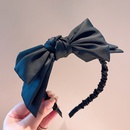 Korean style retro silk big bow threelayer twist headbandpicture14