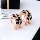 Korean fashion leopard pattern diamond crystal earringspicture9