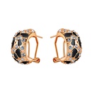 Korean fashion leopard pattern diamond crystal earringspicture13