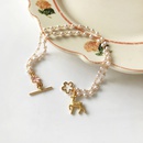 Summer fashion beautiful cute deer pearl doublelayer braceletpicture12