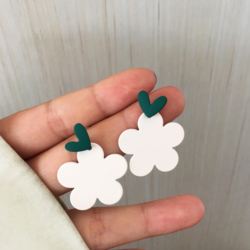 Korean summer fashion fresh flower earrings