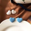 Simple Heart Shape Dripping Oil Earringspicture12