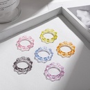 Korean transparent candy color geometric resin ring wholesalepicture72