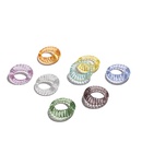 Korean transparent candy color geometric resin ring wholesalepicture71